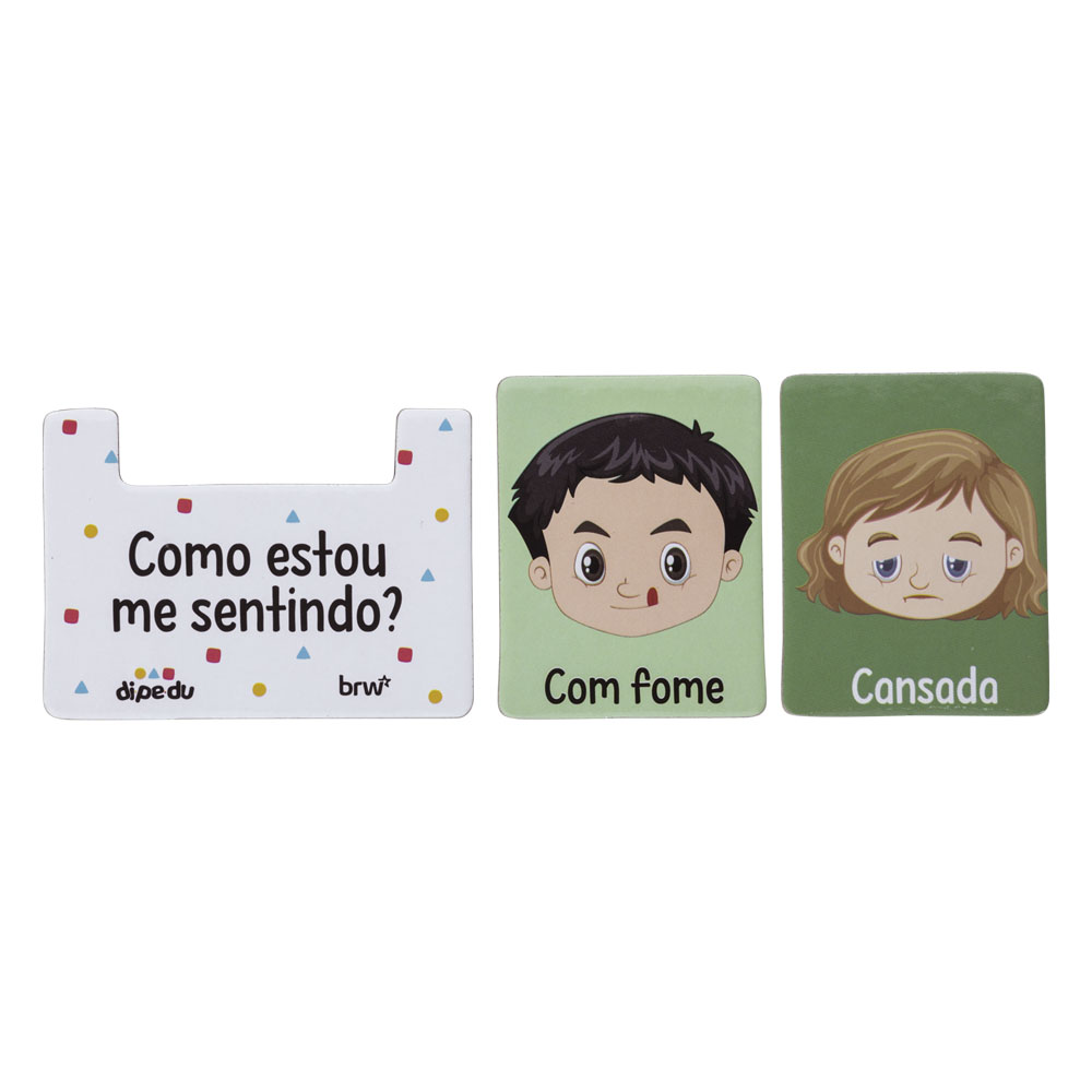 Foto 2 de Jogo didático nomeando as emoções 35pçs dipedu brw