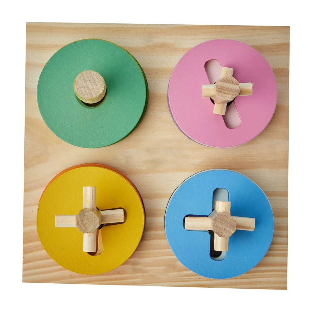 Foto 2 de Brinquedo educativo passa círculos 16 peças dipedu  brw