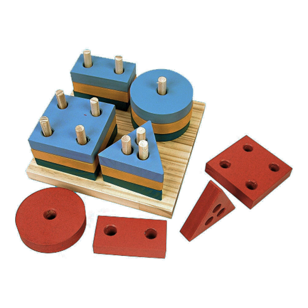 Foto 2 de Brinquedo blocos prancha de seleção 16pçs dipedu brw