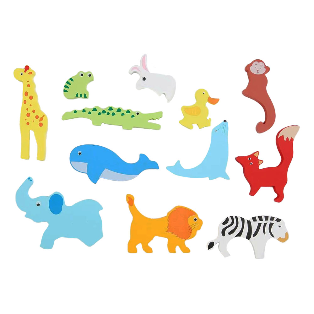 Foto 2 de Tabuleiro colecione e encaixe em mdf animais toy mix