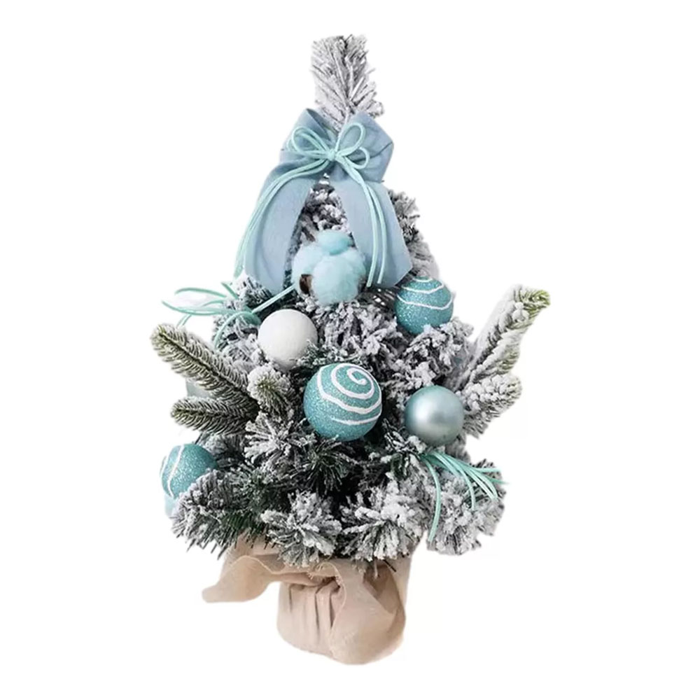 Foto 3 de Mini árvore de natal decorada 30cm azul claro vmp