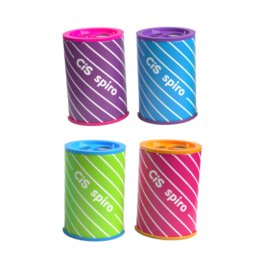 Foto 2 de Apontador lata c/2 furos spiro 1und sortido cis