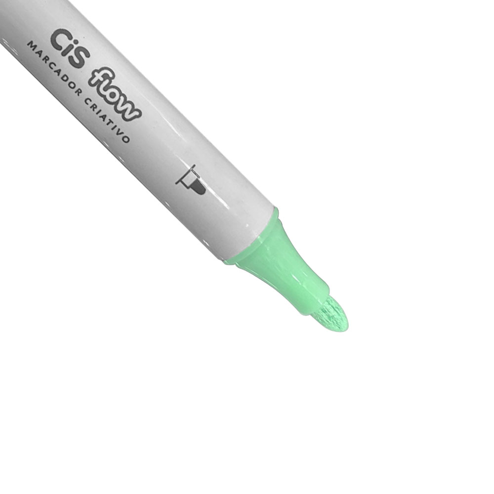 Foto 3 de Caneta marcador criativo dual brush flow menta 147 cis