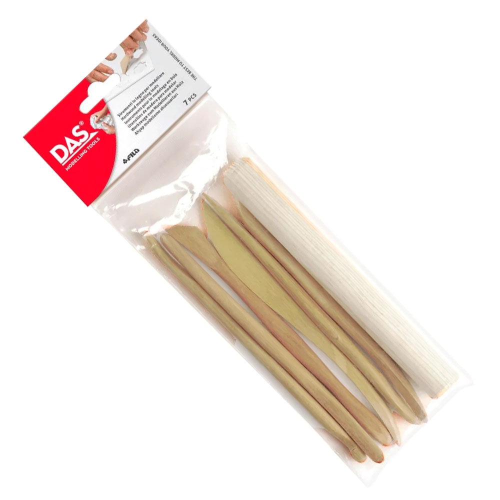 Foto 2 de Ferramentas de modelagem wooden cutters 7pçs das