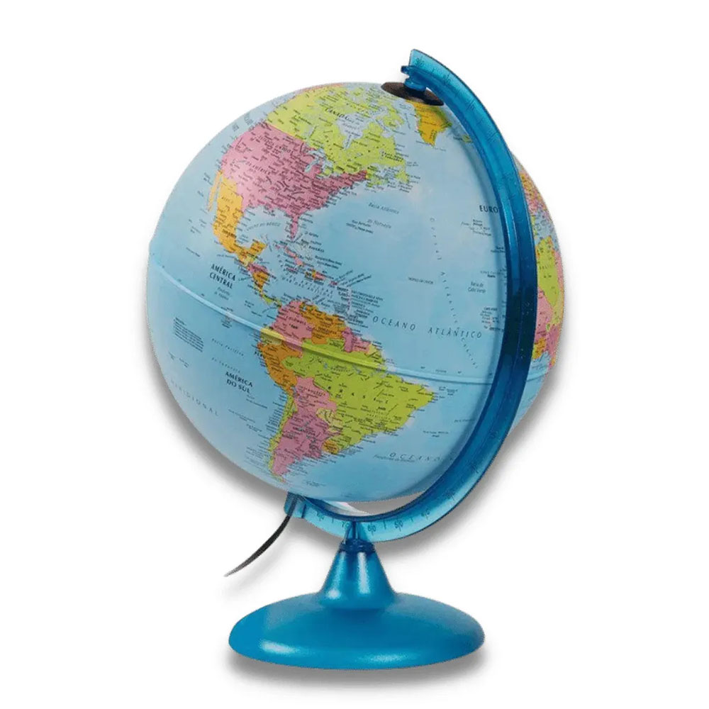 Foto 2 de Globo geográfico night & day 25cm iluminado bivolt