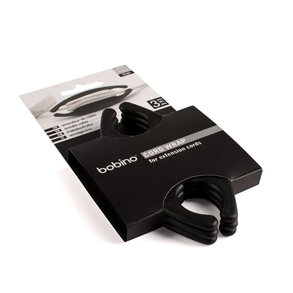 Foto 3 de Organizador de cabos bobino gde preto c/3un