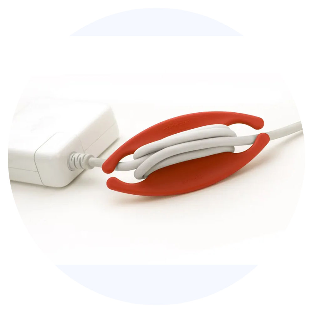 Foto 2 de Organizador de cabos grande 3 unidades sortido bobino