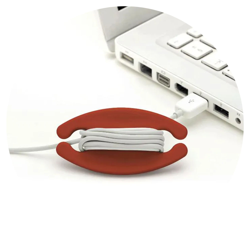 Foto 3 de Organizador de cabos grande 3 unidades sortido bobino