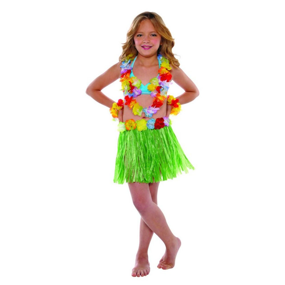 Foto 2 de Saia havaiana infantil 30cm fantasia 1und cores sortidas