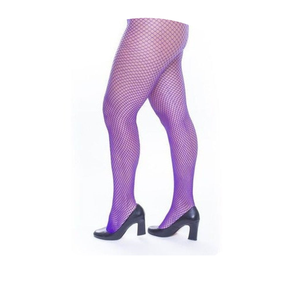 Foto 2 de Meia arrastão calça adulto tam único roxo ferrutextil