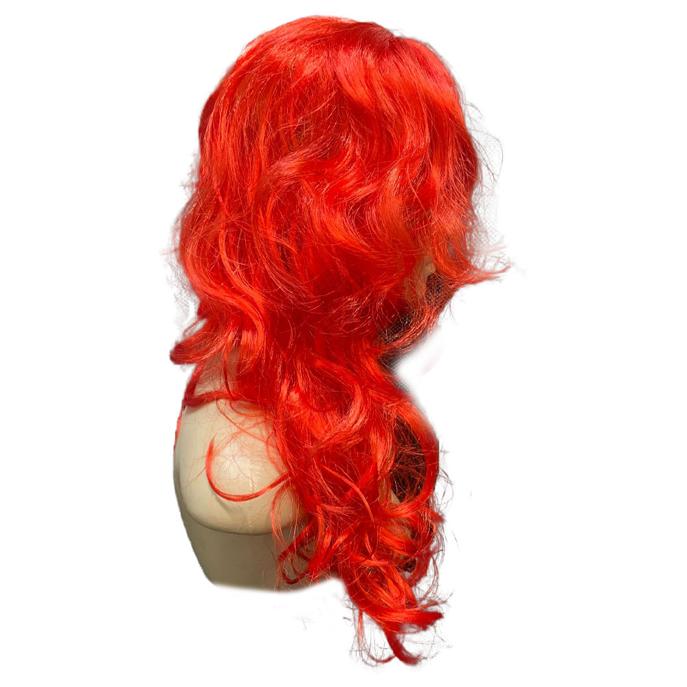Foto 2 de Peruca longa ondulada vermelha 917 233 fantasia festa