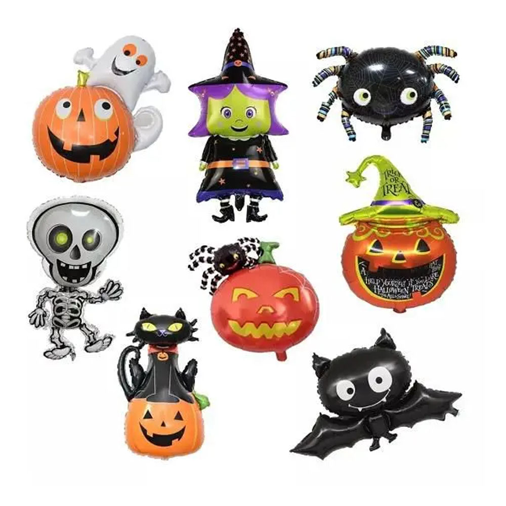 Foto 2 de Balão halloween metalizado pequeno 1 unidade modelo sortido