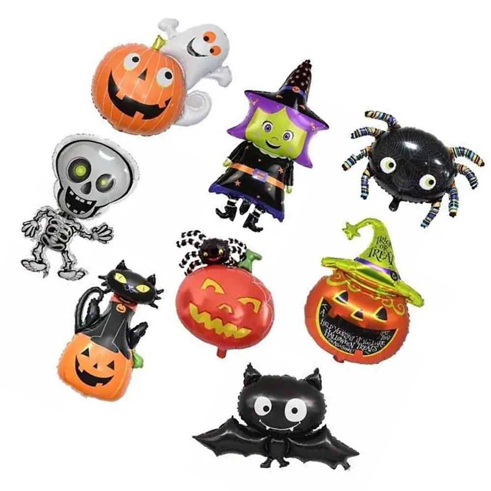 Foto 3 de Balão halloween metalizado pequeno 1 unidade modelo sortido