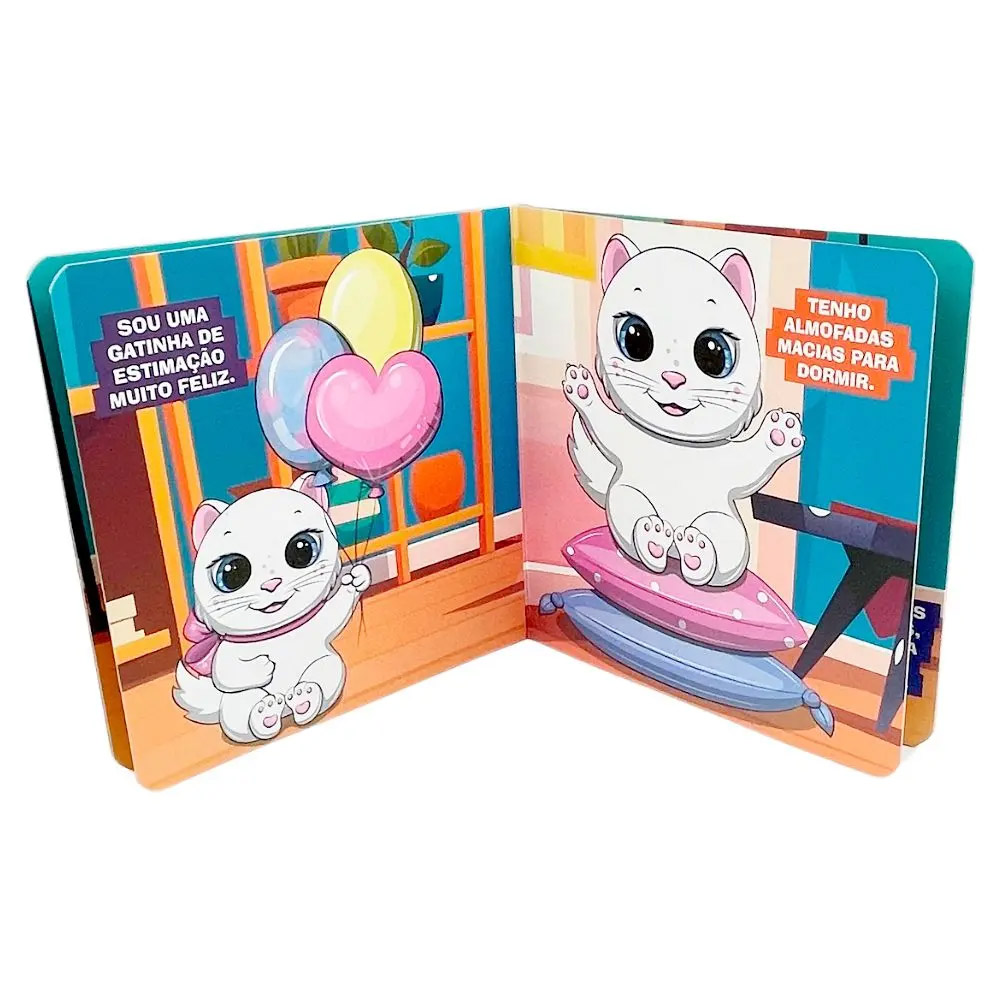 Foto 2 de Coleção meu livrinho com pelúcia   a gatinha
