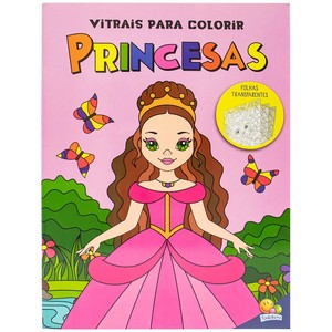 Vitrais para colorir princesas