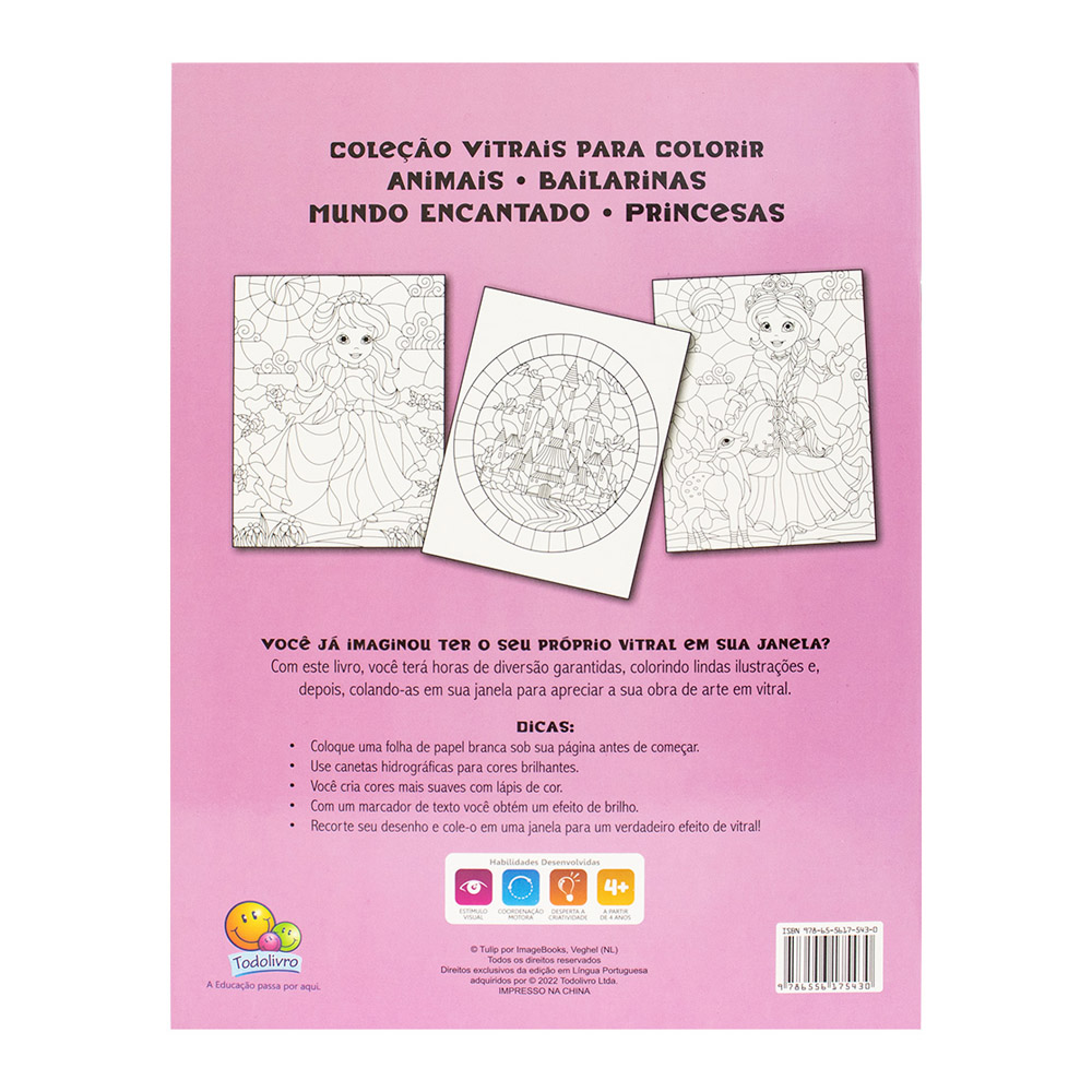 Foto 3 de Vitrais para colorir princesas