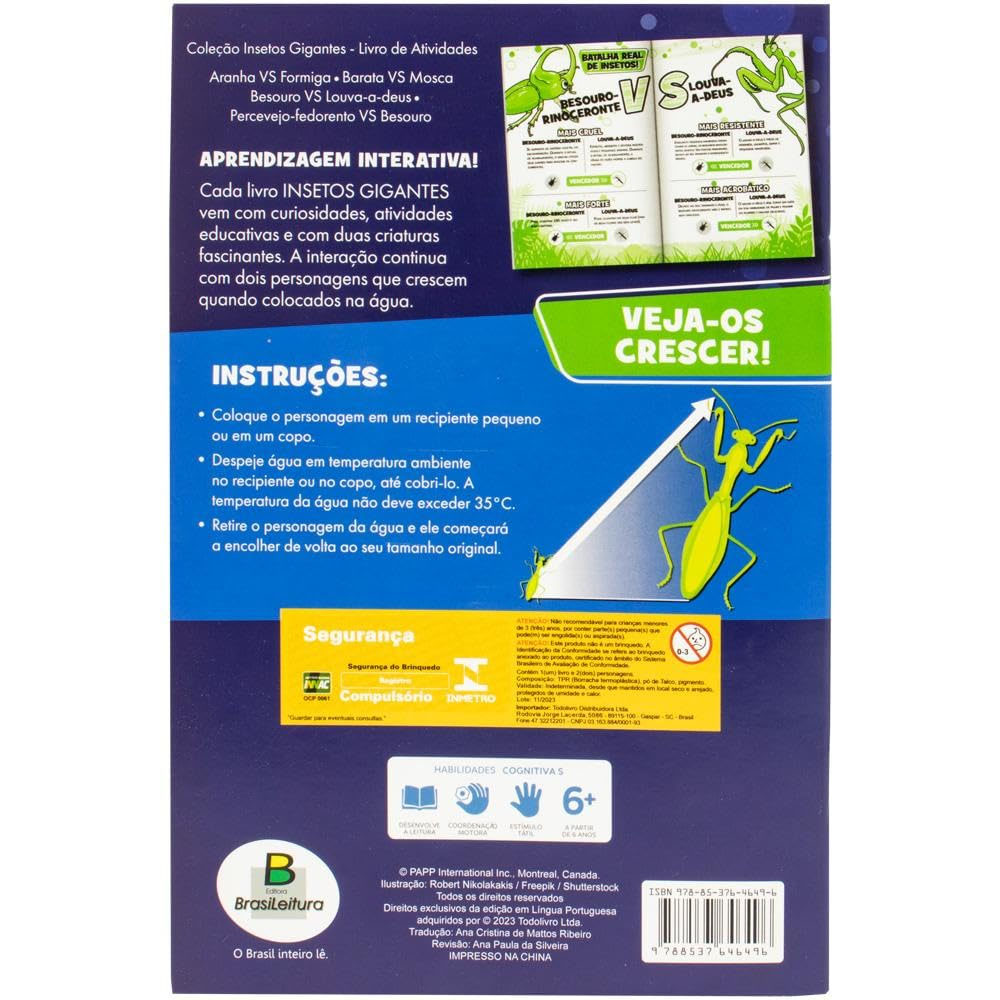 Foto 3 de Insetos gigantes   livro de atividades besouro vs louva a d