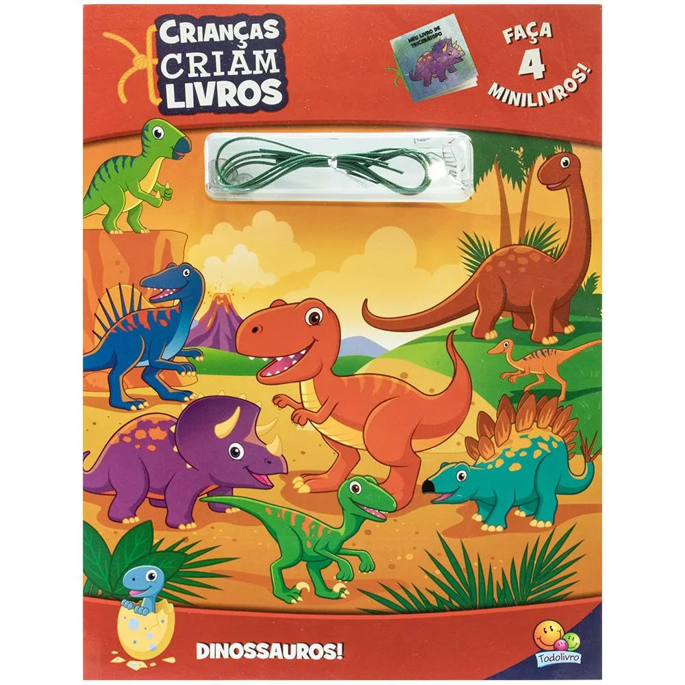 Crianças criam livros! dinossauros