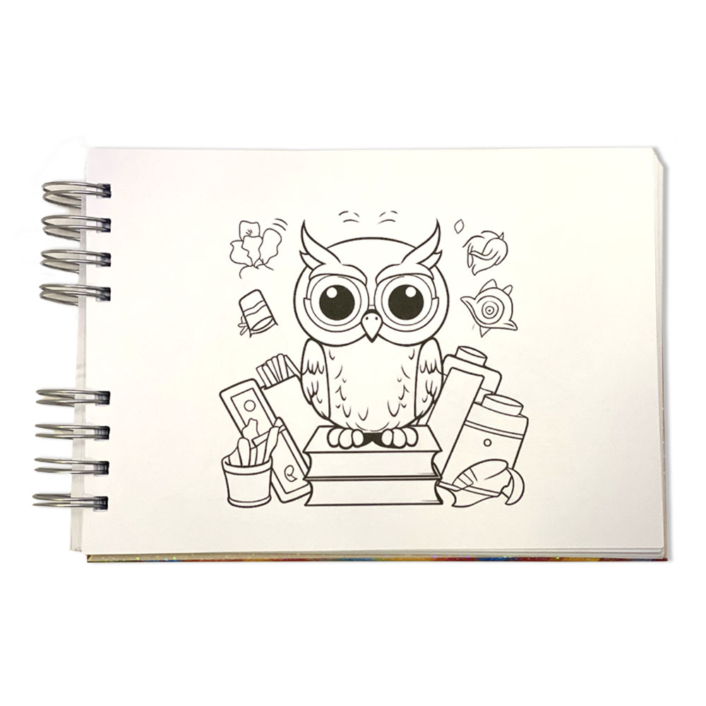 Foto 2 de Livro de colorir corujinha 100 folhas 120g pedagógica