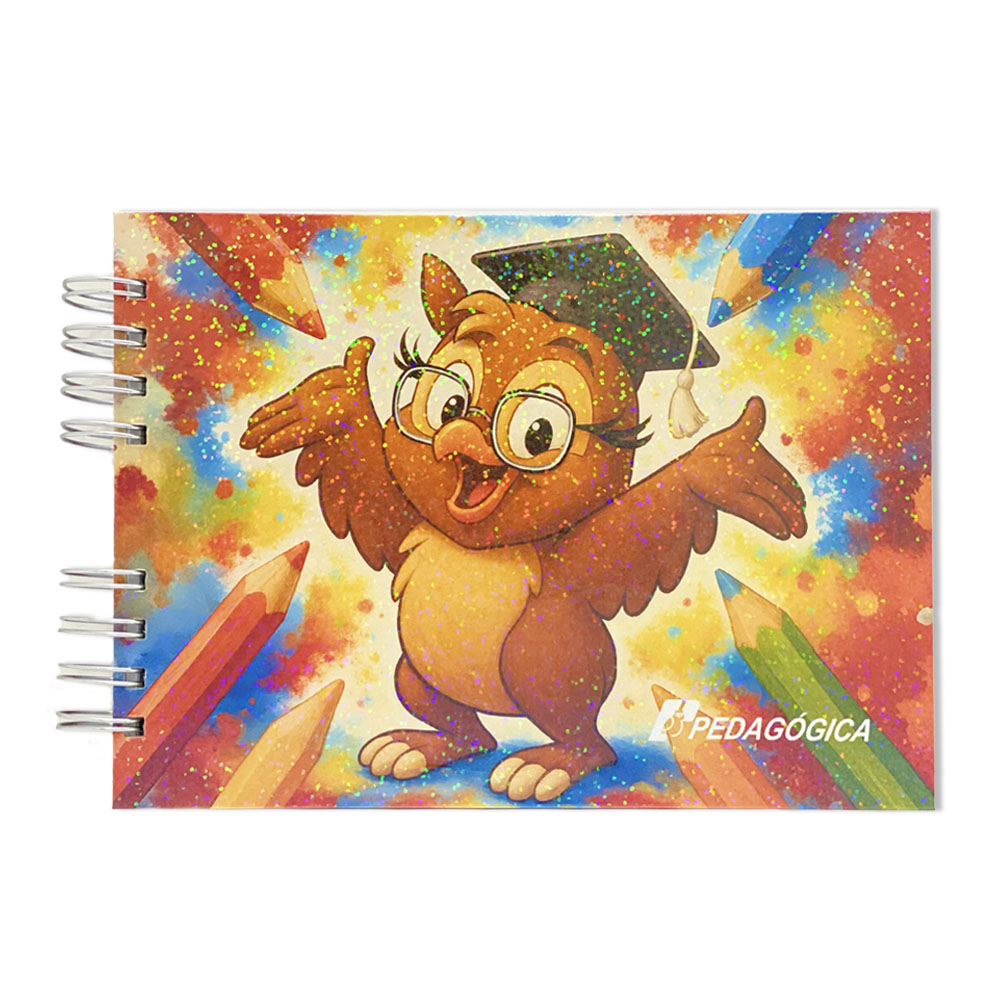 Foto 3 de Livro de colorir corujinha 100 folhas 120g pedagógica