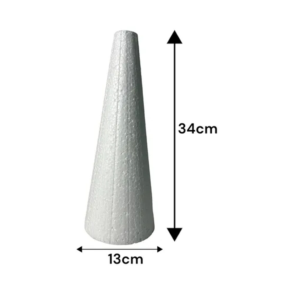 Foto 2 de Cone de isopor 340x130mm 1 unidade styroform