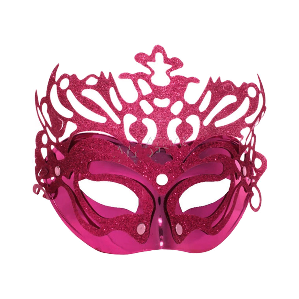 Foto 2 de Mascara veneza metálica vermelha luxo carnaval festas