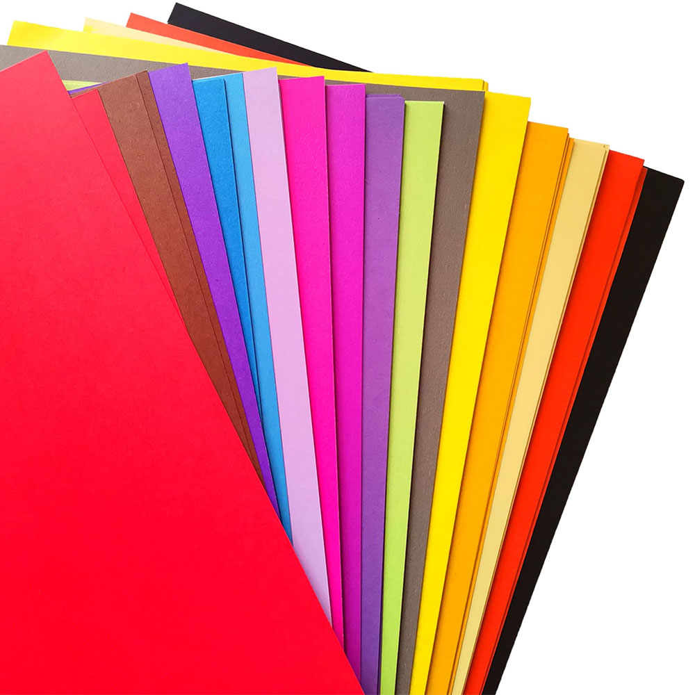 Foto 2 de Papel cartolina 1 unidade cores sortidas santeck